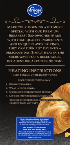 Kroger® Egg & Cheddar Croissant Plant-Based Breakfast Patty - 2 Count Perspective: back