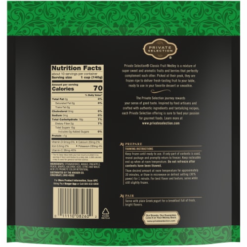 Private Selection® Classic Fruit Medley Frozen Fruit Perspective: back