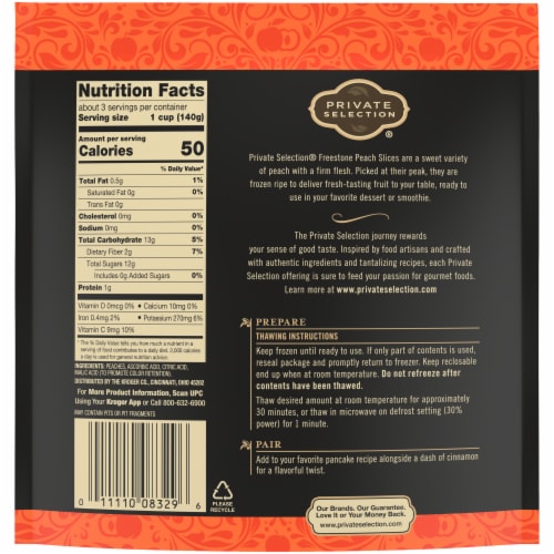 Private Selection® Freestone Peach Slices Perspective: back