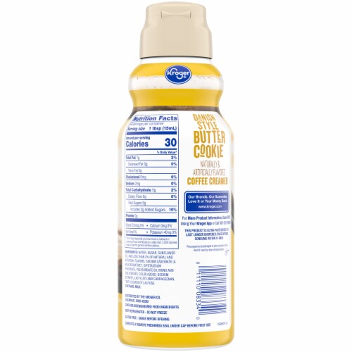 Kroger® Danish Style Butter Cookie Coffee Creamer Perspective: back