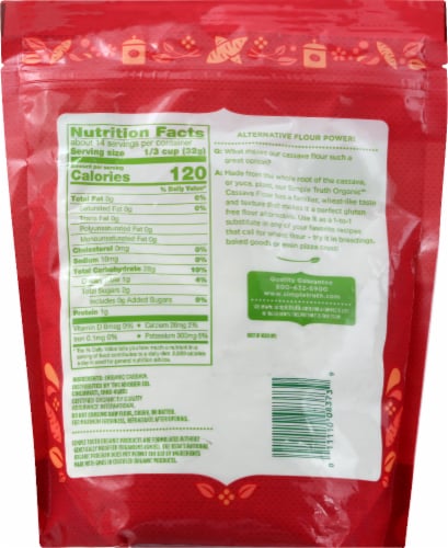 Simple Truth Organic™ Gluten Free Cassava Flour Perspective: back
