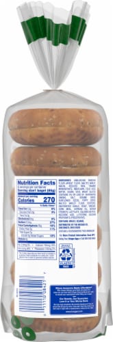Kroger® Everything Pre-Sliced Bagels Perspective: back