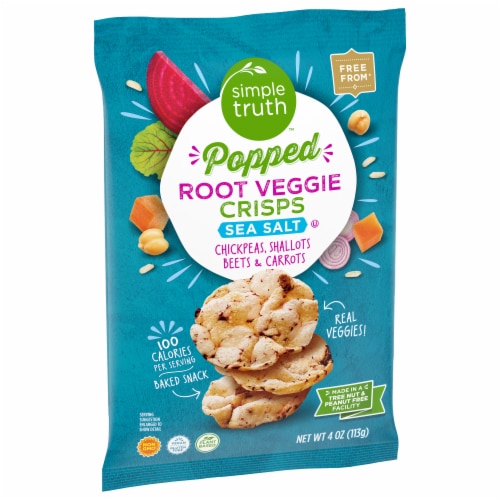 Simple Truth® Sea Salt Popped Root Veggie Crisps Chips Perspective: back