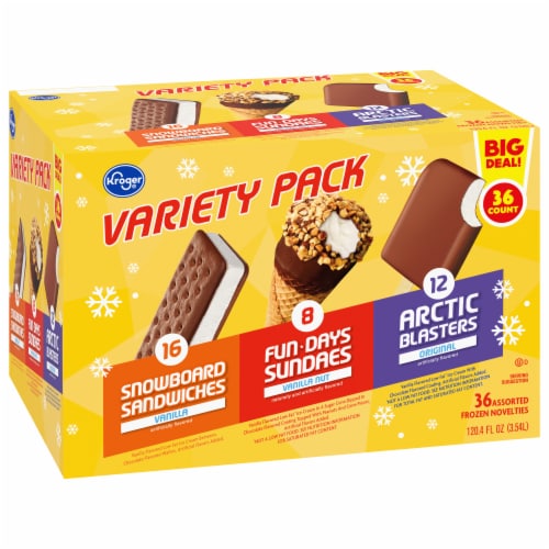 Kroger® Variety Pack Assorted Frozen Novelties BIG DEAL! Perspective: back
