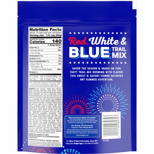 Kroger® Red White & Blue Trail Mix Perspective: back