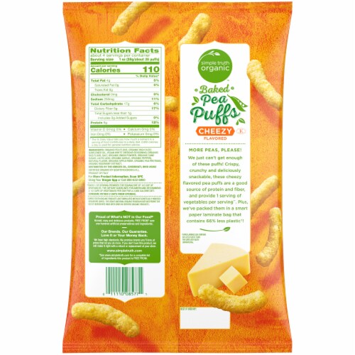Simple Truth Organic Cheezy Baked Pea Puffs Perspective: back