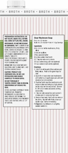 Kroger® Fat Free Reduced Sodium Beef Broth Perspective: back