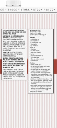 Kroger® Fat Free Beef Stock Perspective: back
