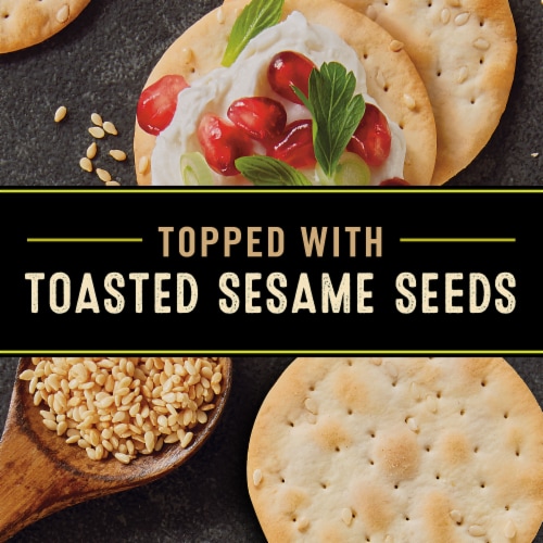 Private Selection® Toasted Sesame Water Crisp Crackers Perspective: back