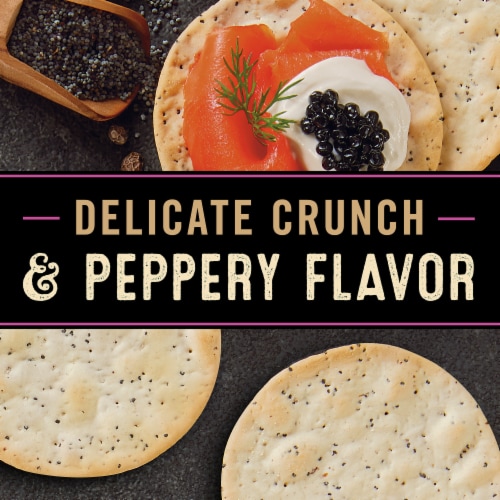 Private Selection® Peppercorn Poppy Water Crisp Crackers Perspective: back