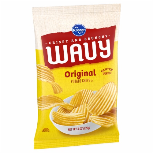 Kroger® Original Wavy Potato Chips Perspective: back