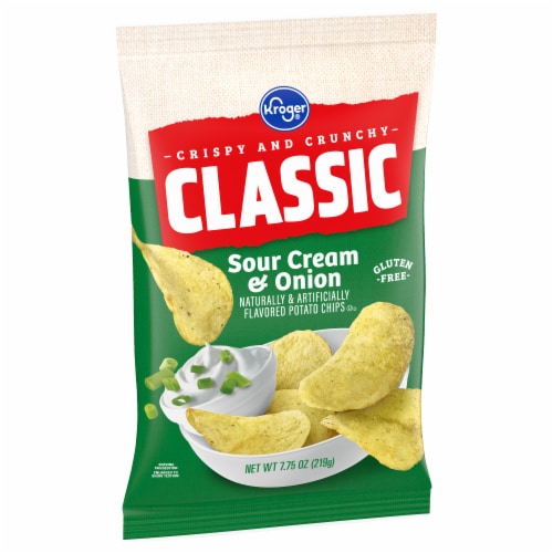 Kroger® Sour Cream & Onion Potato Chips Perspective: back