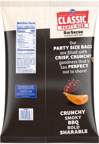 Kroger® Party Size BBQ Potato Chips Perspective: back