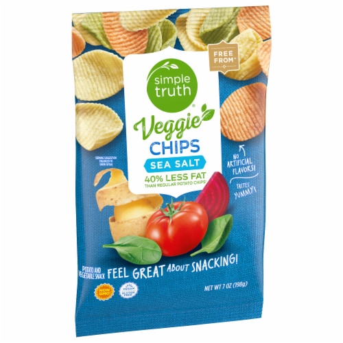 Simple Truth® Sea Salt Veggie Chips Perspective: back