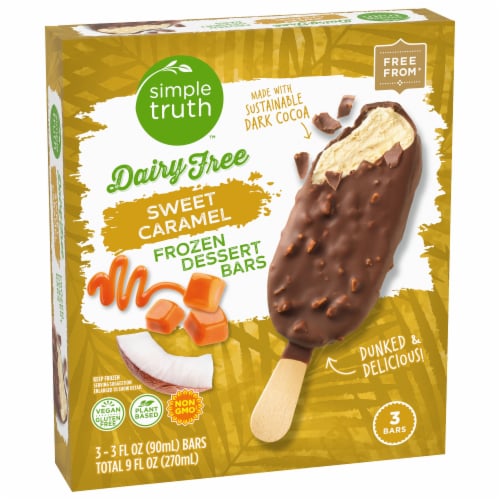 Simple Truth™ Dairy Free Sweet Caramel Frozen Dessert Bars Perspective: back