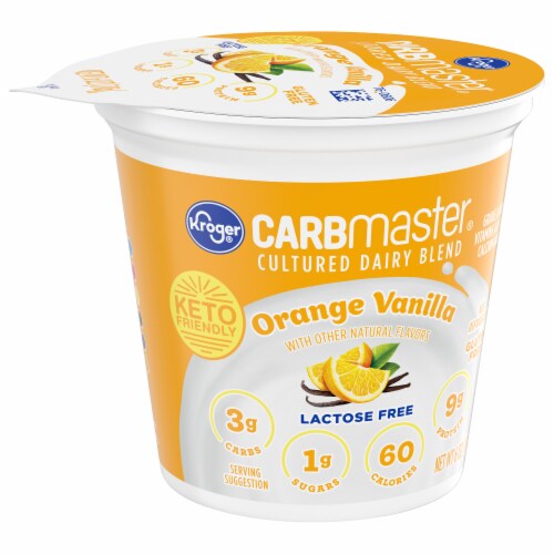 Kroger CARBmaster Orange Vanilla Lowfat Yogurt Cup 6 Oz Kroger