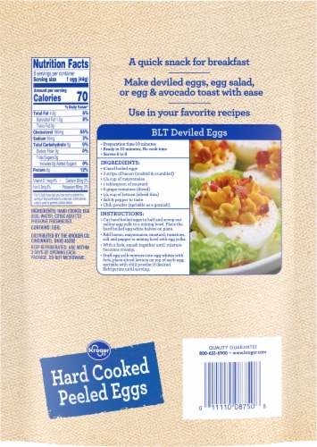 Kroger® Hard Cooked Peeled Eggs Perspective: back