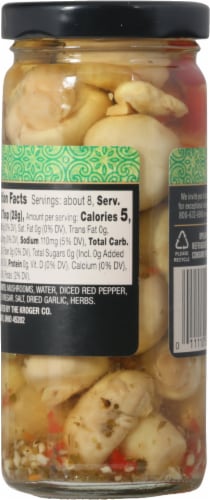 Private Selection® Marinated Garlic Mushrooms Perspective: back