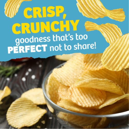 Kroger® Lightly Salted Wavy Potato Chips Perspective: back