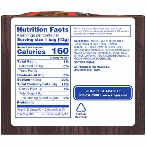 Kroger® Mini Twist Pretzels Multipack Perspective: back