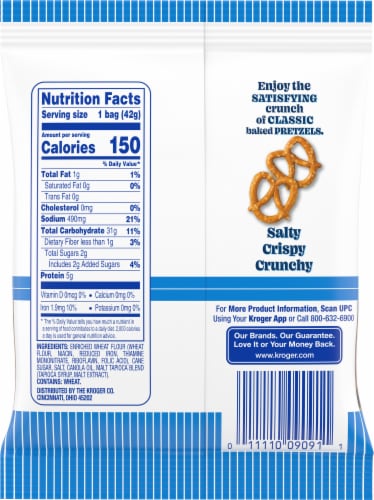 Kroger® Mini Twist Pretzels Perspective: back