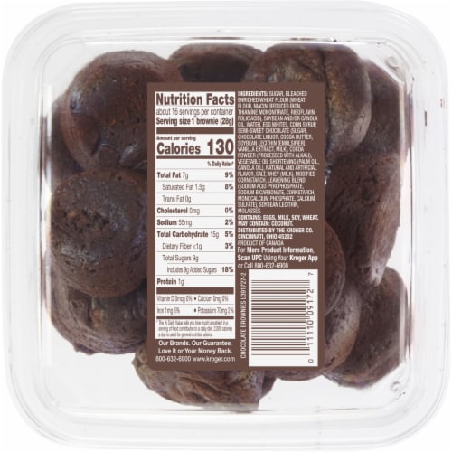 Bakery Fresh Goodness Chocolate Brownie Bites Perspective: back