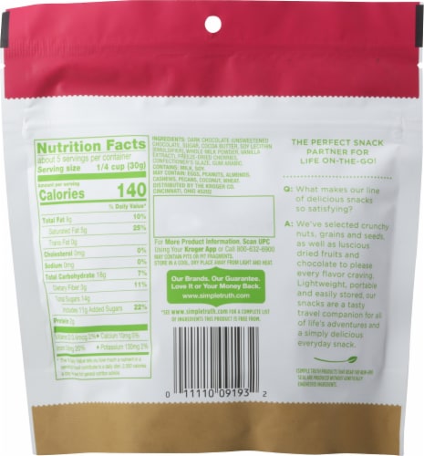 Simple Truth™ Freeze-Dried Cherry in Dark Chocolate Perspective: back