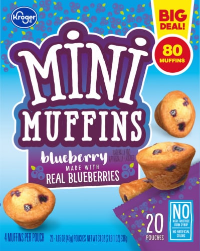 Kroger® Blueberry Mini Muffins BIG Deal! Perspective: back