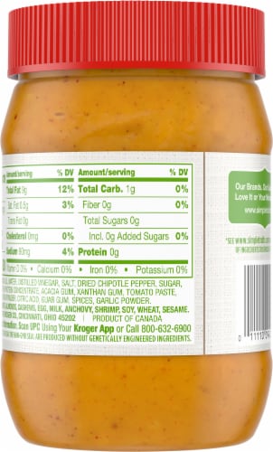 Simple Truth™ Plant Based Chipotle Pepper Spread Perspective: back