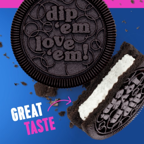 Kroger® Kaleidos Original Double Filled Chocolate Sandwich Cookies Perspective: back