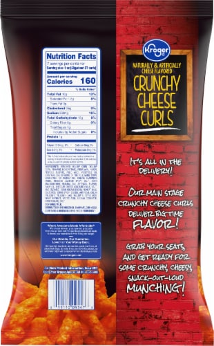 Kroger® Now That's Cheesy Crunchy Cheese Curls Perspective: back
