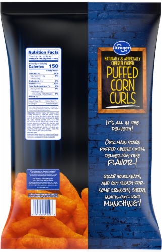 Kroger® Now That's Cheesy! Puffed Corn Curls Perspective: back