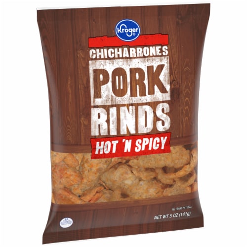 Kroger® Chicharrones Hot & Spicy Pork Rinds Perspective: back