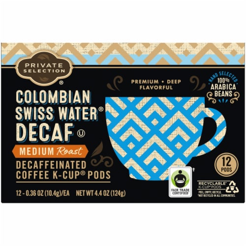 Private Selection® Decaf Colombian Swiss Water® Medium Roast K-Cup® Coffee Pods Perspective: back
