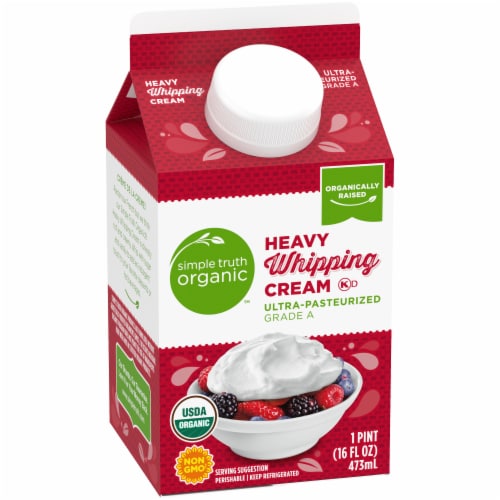 Simple Truth Organic™ Heavy Whipping Cream Perspective: back
