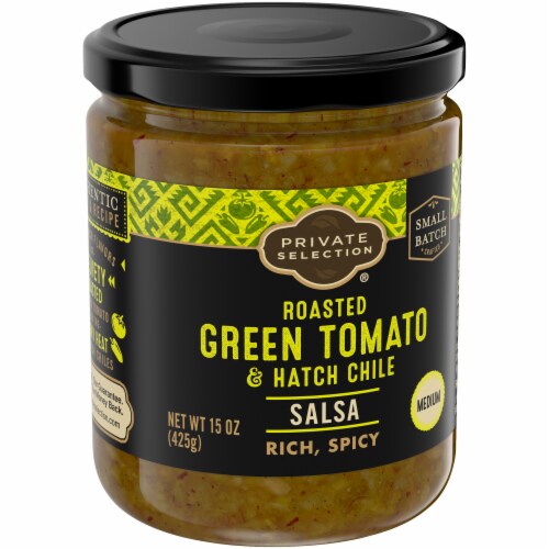Private Selection® Roasted Green Tomato & Hatch Chili Salsa Perspective: back