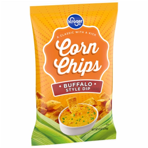 Kroger® Buffalo Dip Corn Chips Perspective: back
