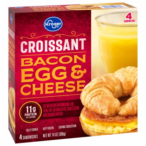 Kroger® Bacon Egg & Cheese Croissant Perspective: back