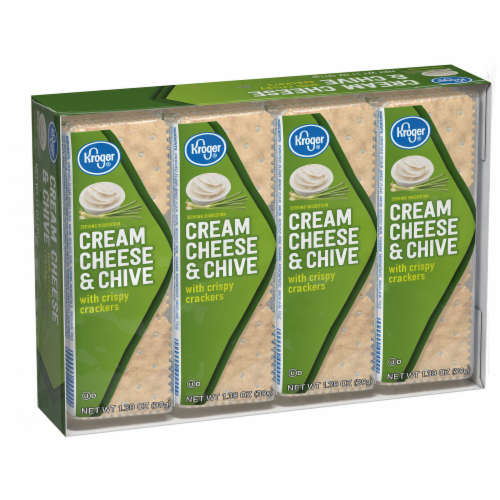 Kroger® Cream Cheese & Chive Sandwich Crackers Perspective: back