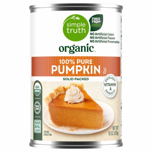 Simple Truth Organic® 100% Pure Solid Packed Pumpkin Perspective: back