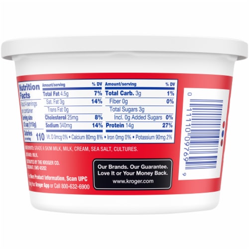 Kroger® Whole Milk Ricotta Cheese Tub, 15 oz - Food 4 Less