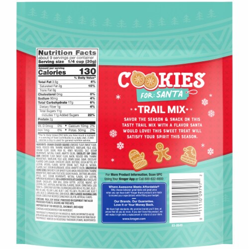 Kroger® Cookies for Santa Trail Mix Perspective: back