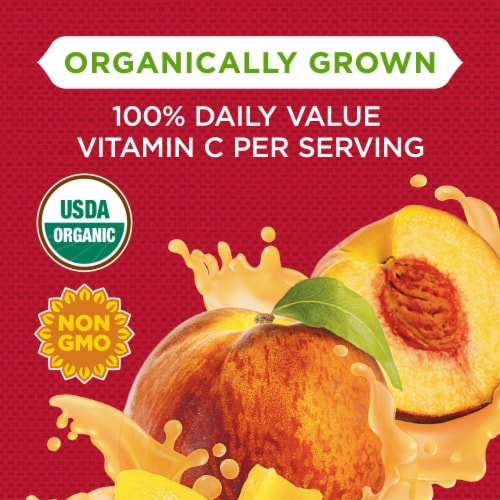 Simple Truth Organic® 4 Pack Yellow Cling Diced Peaches Perspective: back