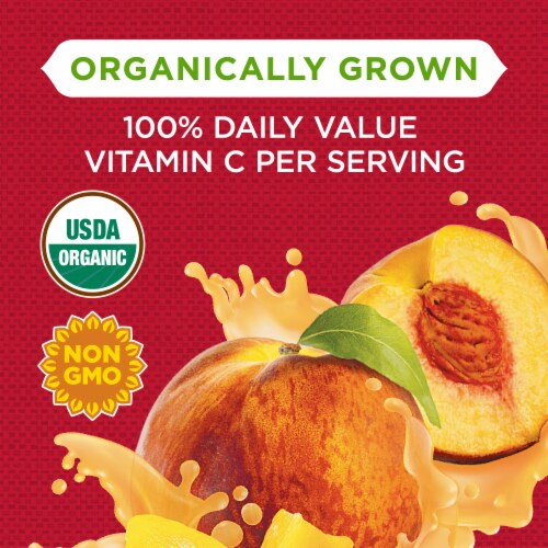 Simple Truth Organic® Yellow Cling Diced Peach Cups in 100% Juice Perspective: back