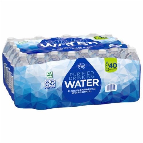 Kroger® Purified Bottled Water Perspective: back
