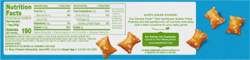 Simple Truth™ Mini Sunflower Butter Filled Pretzels Perspective: back