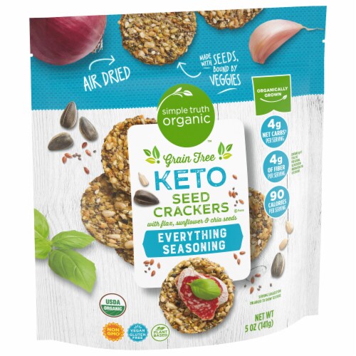 Simple Truth Organic® Grain Free Keto Seed Crackers Perspective: back