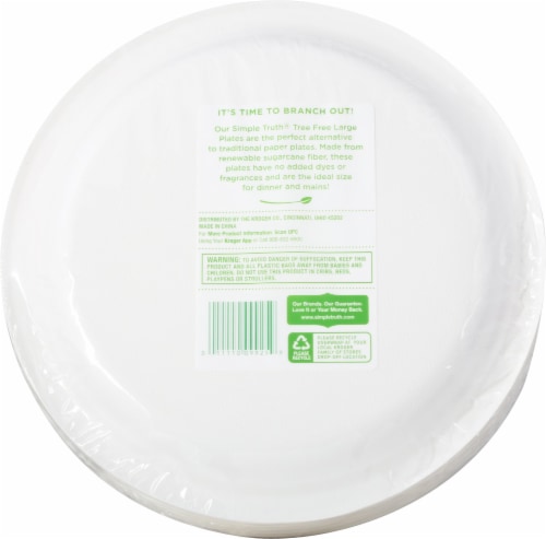 Simple Truth® Tree Free Large Paper Plates Perspective: back