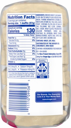 Kroger® Sourdough English Muffins Perspective: back