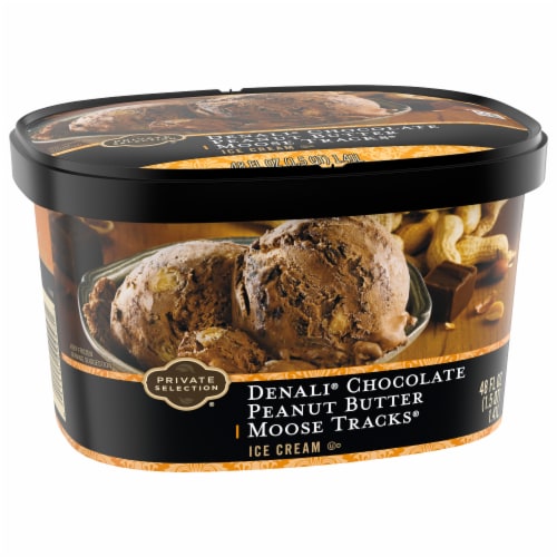Private Selection® Denali® Chocolate Peanut Butter Moose Tracks Ice Cream Tub Perspective: back